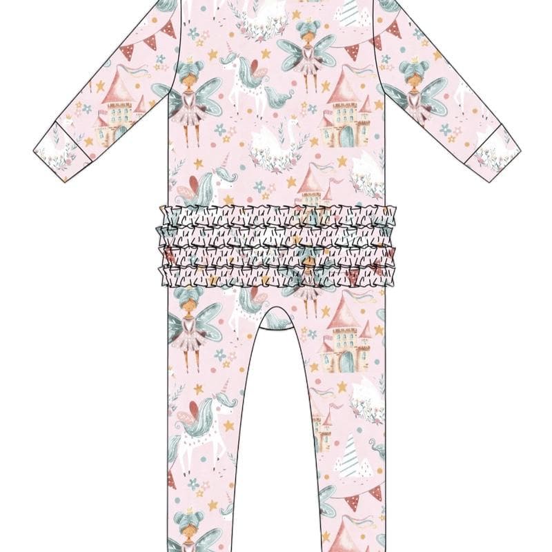LOCKLYN - Ruffled Bamboo Footie — thumbnail 2